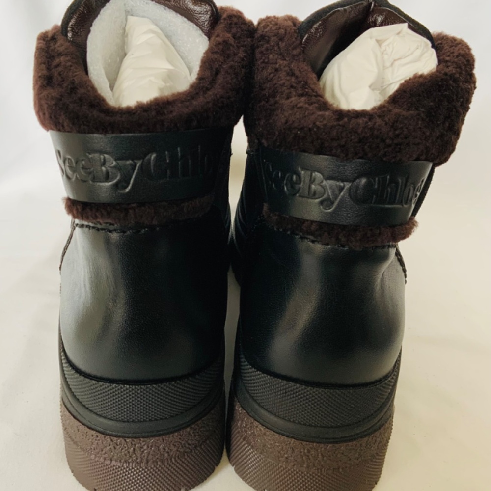 Chloe Black Ankle Boots - Picture 4 of 10